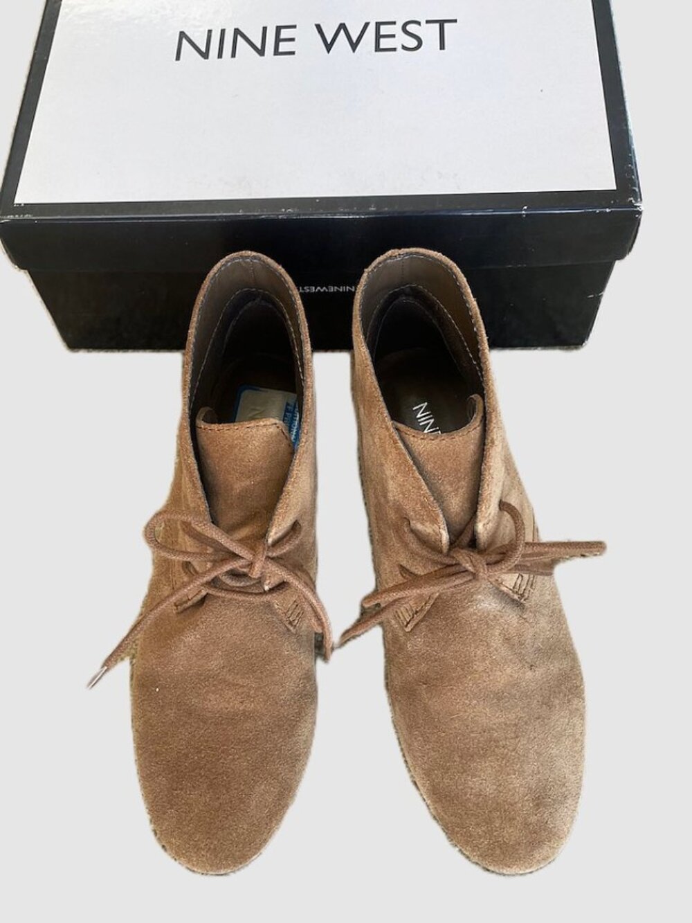 Nine West Suede Ankle Boots – Brown – Size 5.5